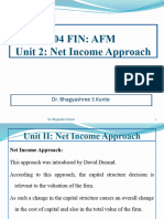 304FIN AFM Unit 2 Net Income Approach