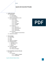 Proyecto de Inversión Privada - Esquema