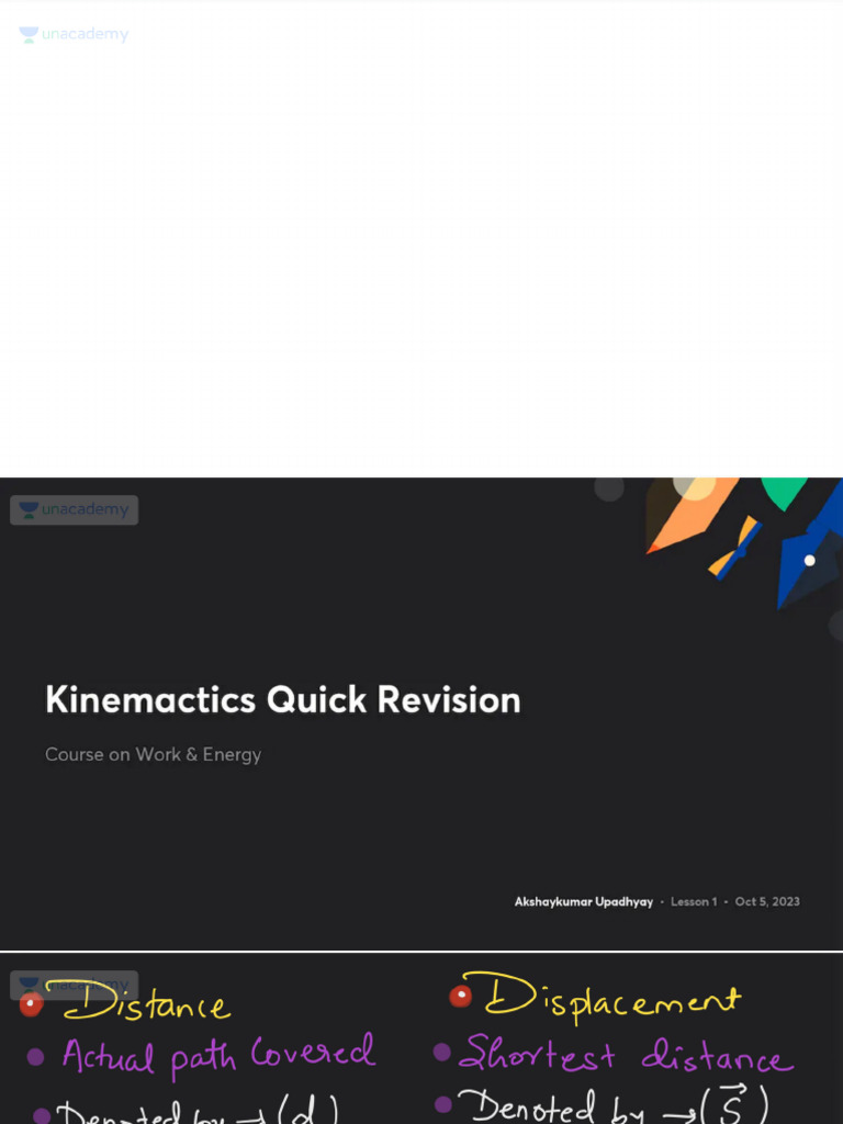 01 kinemactics revision pdf