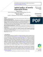 Working Capital Policy of Newly Incorporated Firms (10-1108 - AJAR-02-2022-0066)