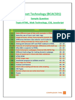 Internet Technology Questions THEORY