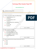 IT Officer Questions and Answers PDF