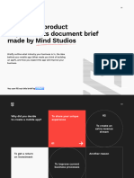 PDF Brief of Mobile App Product Requirements Made by Mind Studios