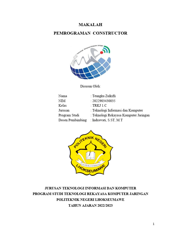 Pemrograman Constructor di Java | PDF | Seni | Komputer