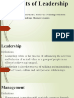 Elements of Leadership (Lesson 1)