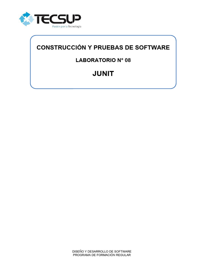 L10 Junit MM | PDF | Java (lenguaje de programación) | Software