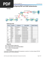 2.3.2.6 Packet Tracer - Configuring PAP and CHAP Authentication