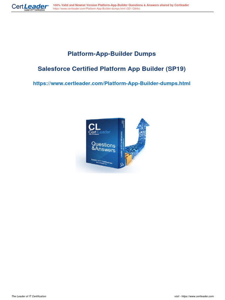Salesforce Platform App Builder Q&A | PDF | Mobile App | Software ...