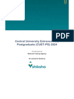 Central University Entrance Test Postgraduate (CUET-PG) 2024