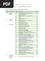 Standard Objectives Sheet