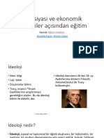 Bazı Siyasi Ve Ekonomik Ideolojiler Açısından Eğitim