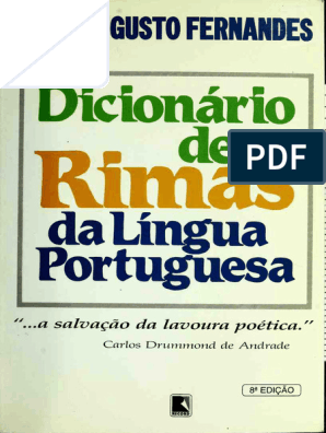 José Augusto Fernandes - Dicionário de Rimas Da Língua Portuguesa, PDF, Latim