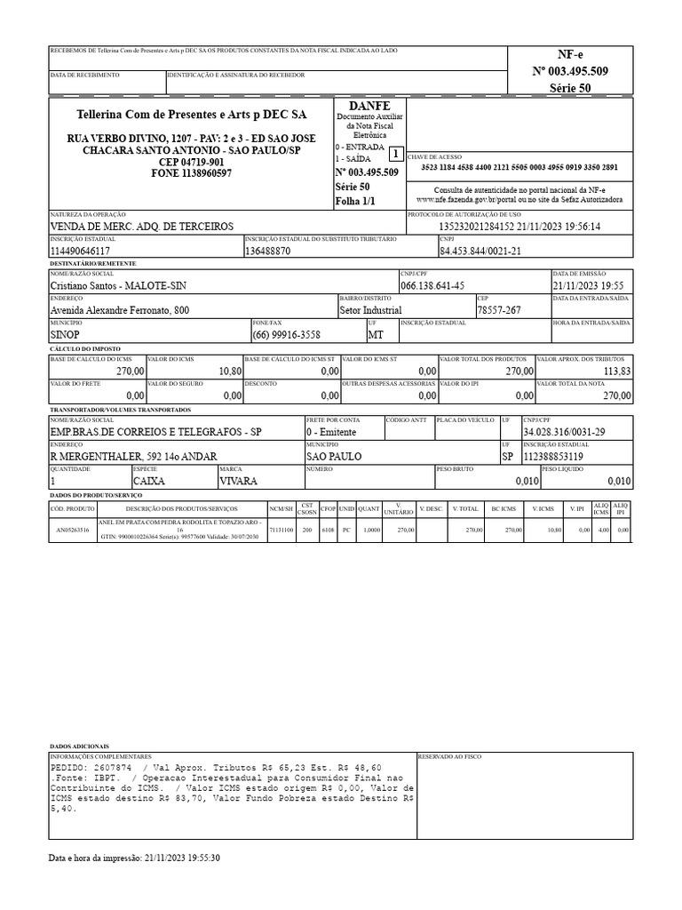 N55091933502891 Nfe | PDF