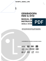 Grabadora HDD DVD Manual de Instrucciones Modelo RH7500