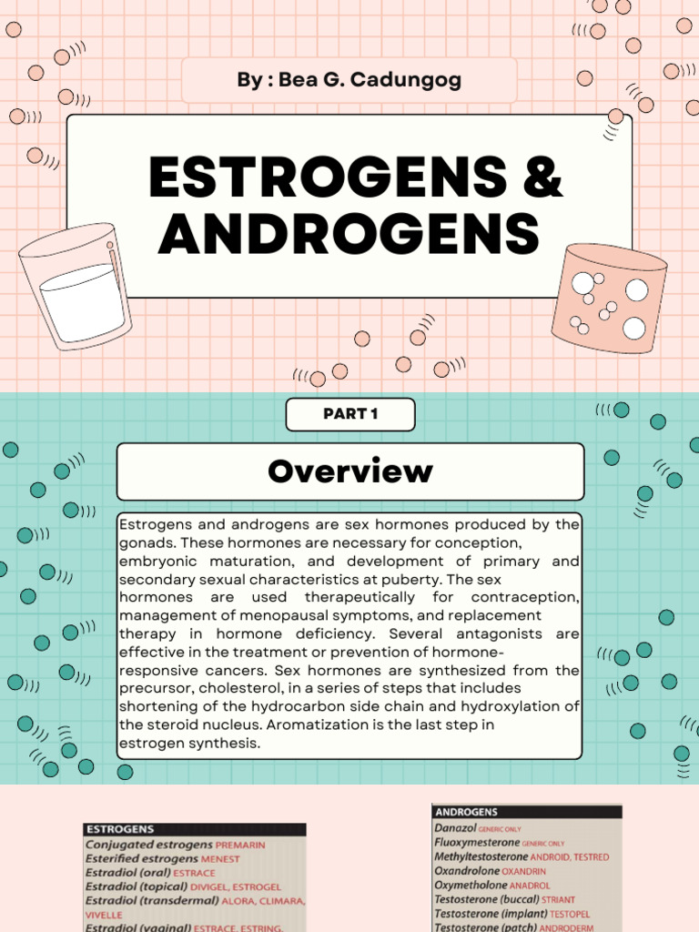 ESTROGEN AND ANDROGEN | PDF | Estrogen | Testosterone