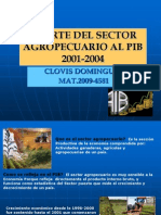 Aporte Sector Agropecuario 2001-2004