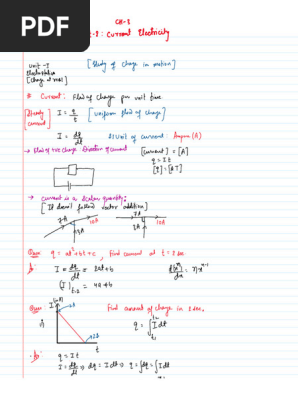 Xii Ch-3 Handwritten Class Notes | PDF