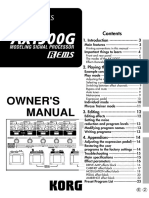 Manual de Instruções Korg AX1500G (24 Páginas)