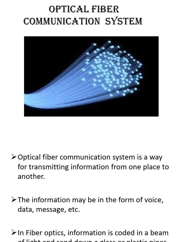 Optical Communication | Download Free PDF | Optical Fiber | Fiber Optic ...