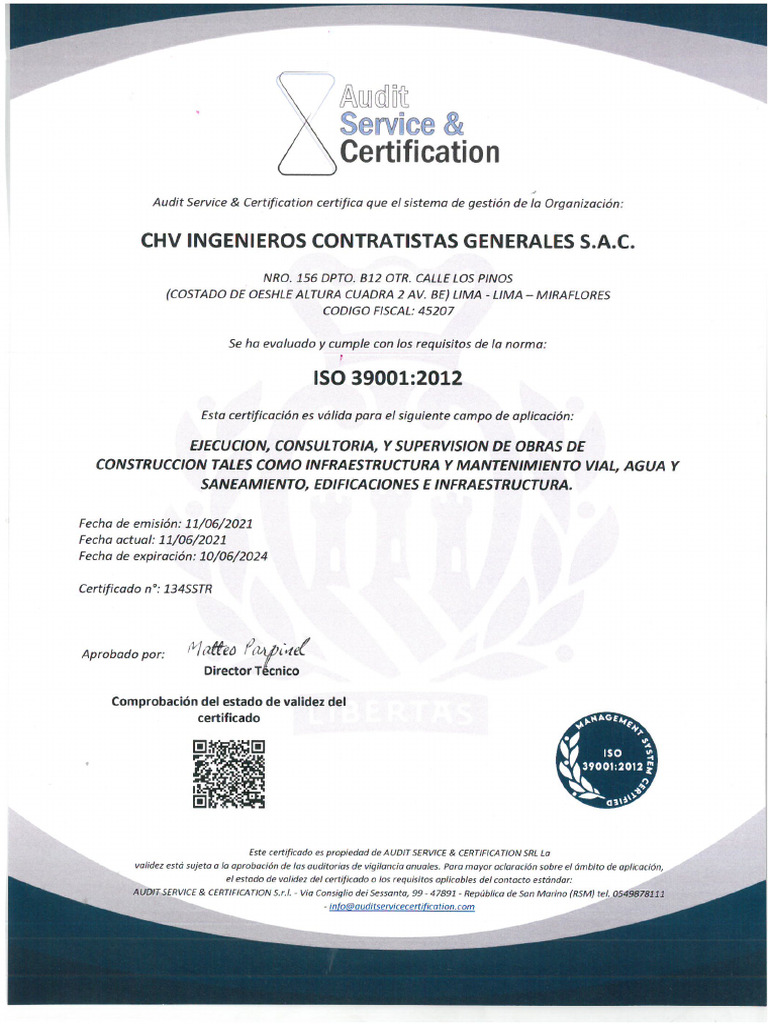 Iso 39001 - 2012 | PDF