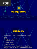 Subquery