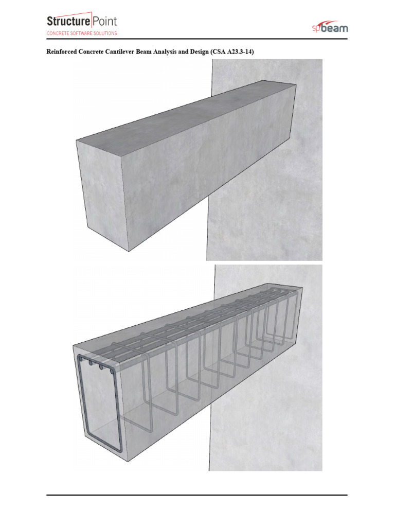 Cantilever Beam Design and Analysis | PDF | Reinforced Concrete | Beam ...