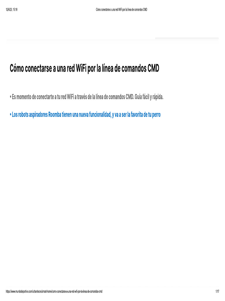 Conectar Wifi CMD | PDF | Home & Garden | Technology & Engineering