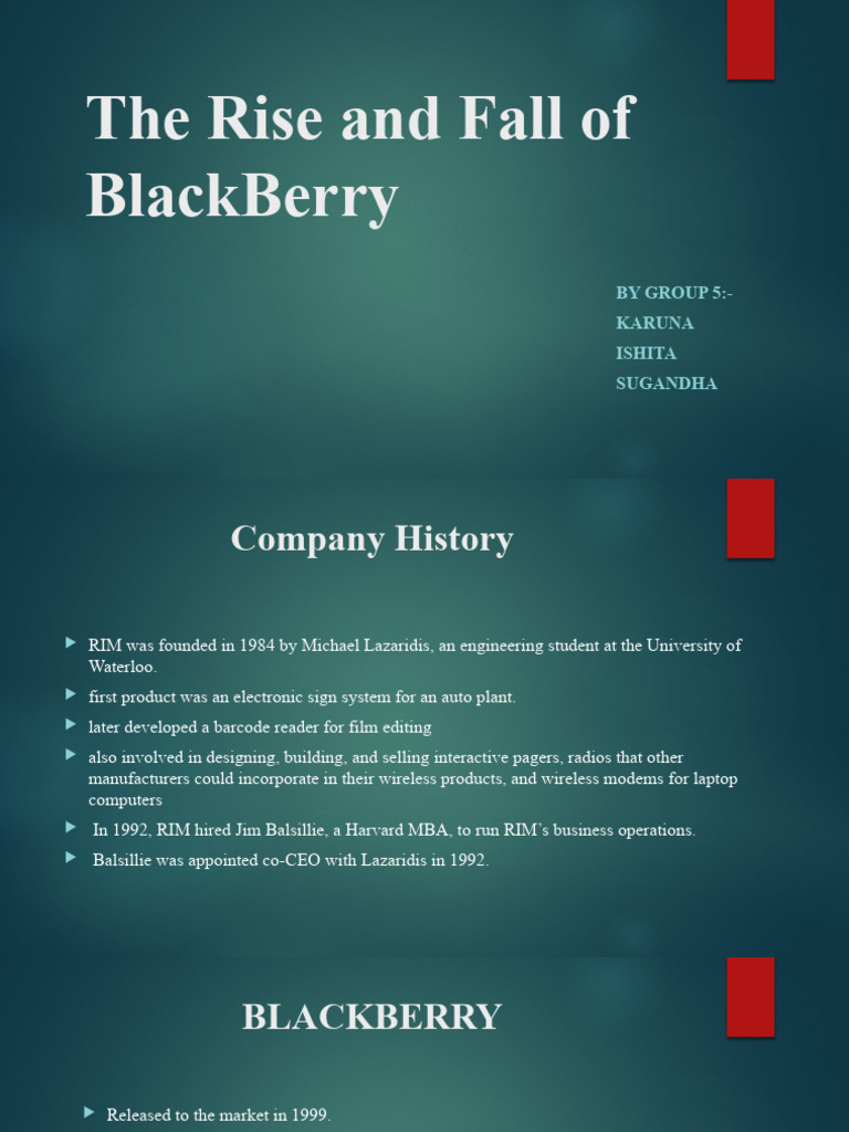 The Rise and Fall of BlackBerry | PDF