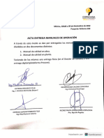 33 - Acta Entrega Manuales de Operación