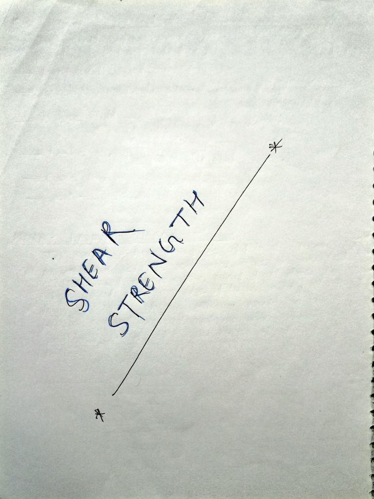 Shear Strength | PDF