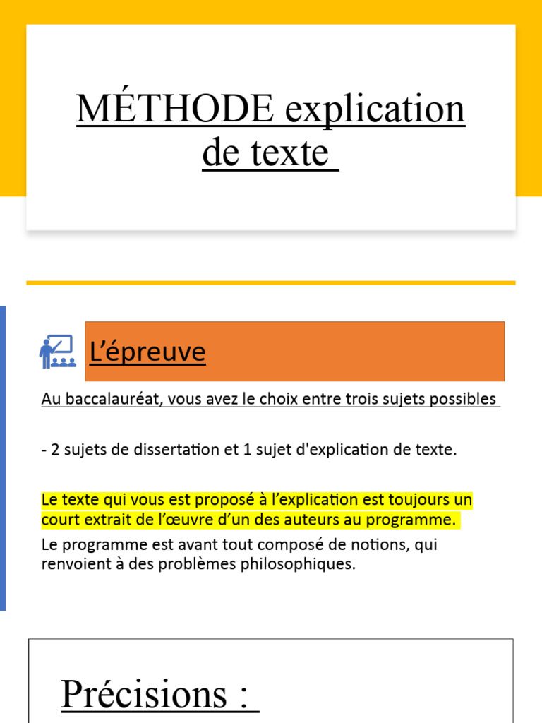 Méthode d'explication de texte au bac | PDF | Beauté | Rhétorique