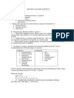 29 Test de Evaluare Sumativa