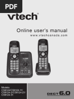 Vtech Vtech Cordless Telephone cs6124 Users Manual 392372