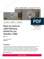 Nave en Venta en Calle PALMOSA 0 11180, Cádiz, ALCALÁ DE LOS GAZULES - Aliseda Inmobiliaria