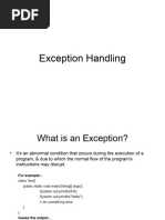 8 - Exception Handling, Collection