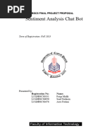 Sentiment Analysis Chatbot