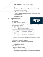 Chapter 3 - Phonology Revision