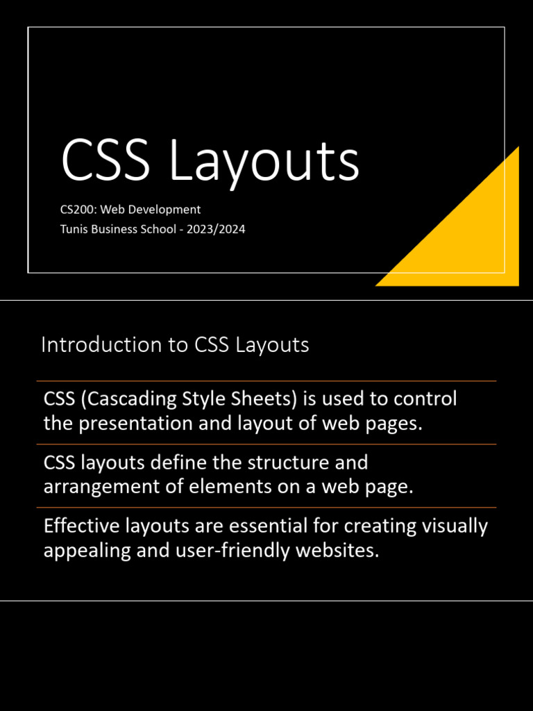 4 CSS layouts | PDF | Responsive Web Design | Page Layout