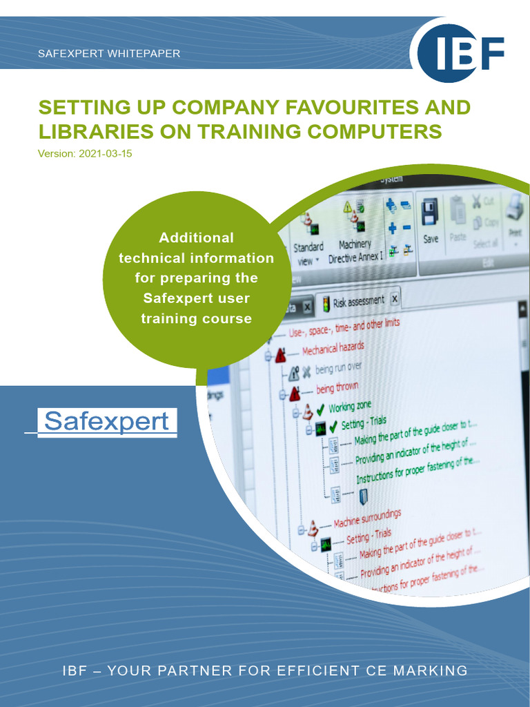 Safexpert User Training Setup Guide | PDF