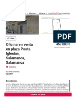 Oficina en Venta en Plaza POETA IGLESIAS 6 37001, Salamanca, SALAMANCA - Aliseda Inmobiliaria