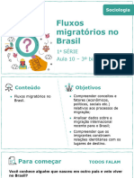 Fluxos migratórios no Brasil 