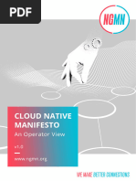 NGMN Cloud Native Manifesto