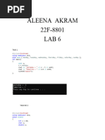 Aleena Akram 22F-8801 Lab 6: Task 1