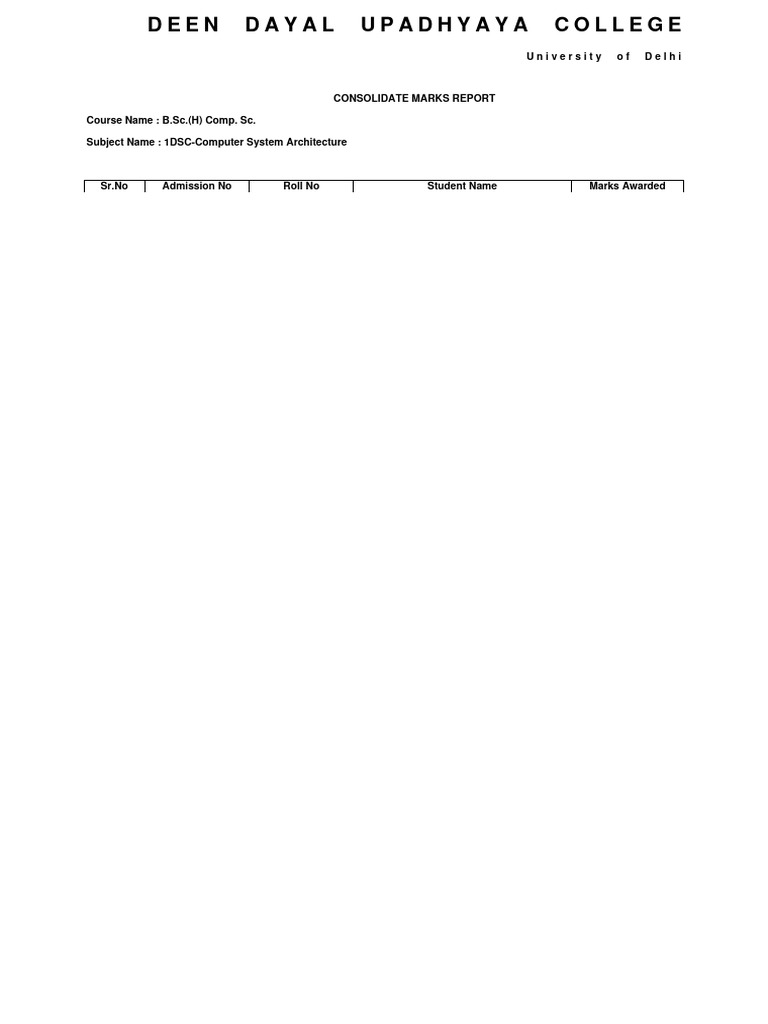 Consolidate Moderation Marks Report PDF