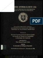 Deteccion, Medicion Y Modelo Matematico de La Radiacion Ionizante Producida en Televisores Comerciales
