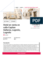 Hotel en Venta en Calle CAPITAN GALLARZA 0 26001, Logroño, LOGROÑO - Aliseda Inmobiliaria
