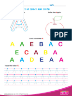 Alphabet Trace and Colour Worksheets 2
