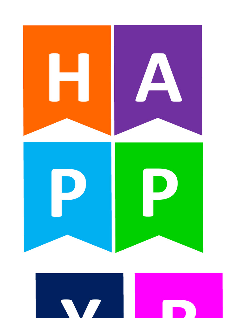 Letras happy birthday pdf