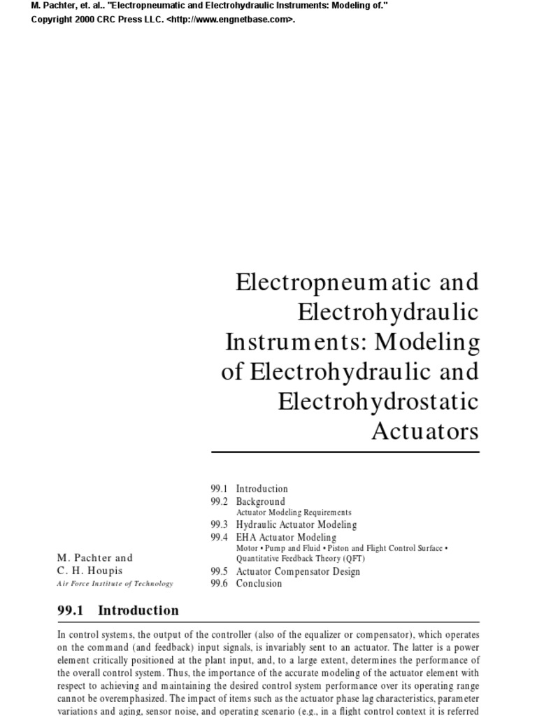 Electropneumatic & Electrohydraulic Devices | PDF | Control Theory ...