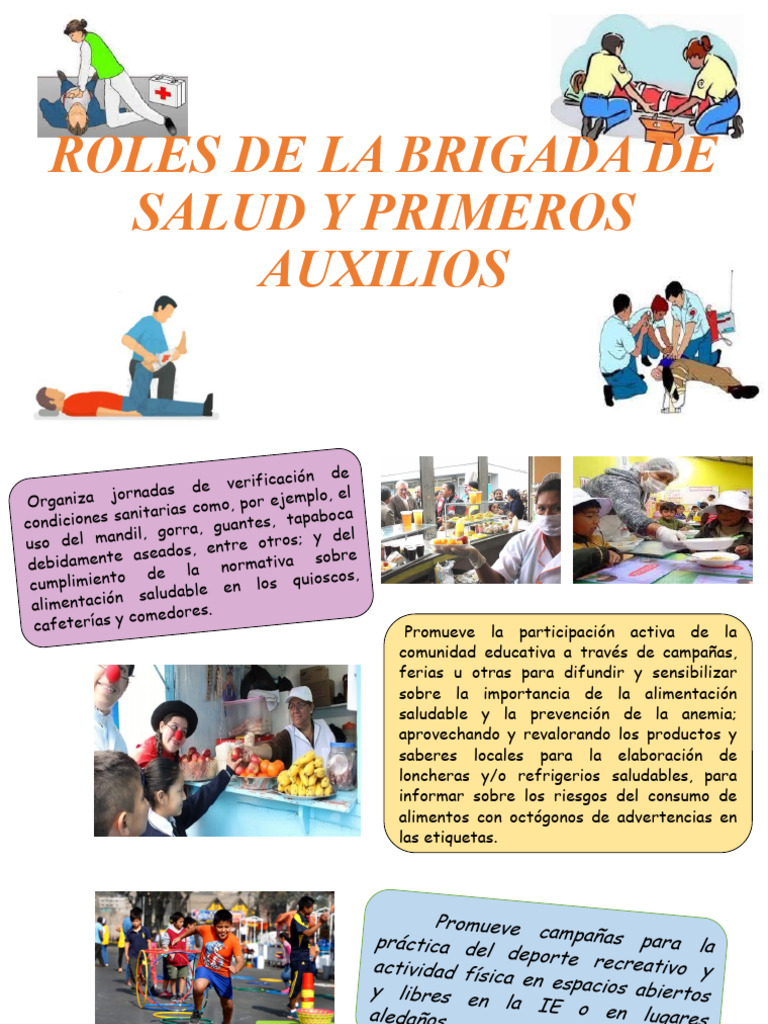 Roles de La Brigada de Salud y Primeros Auxilios | PDF | Prevención ...